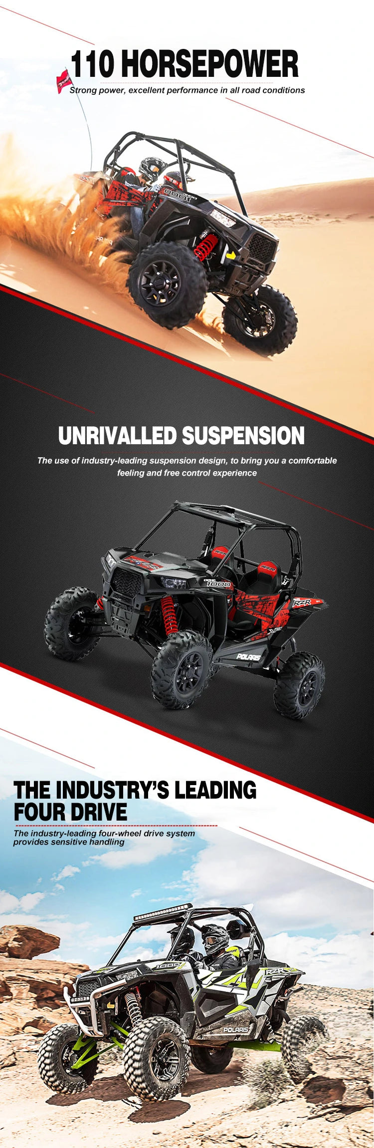Gran Buggy Dune UTV 4x4 1000cc a la venta con certificaciones CE