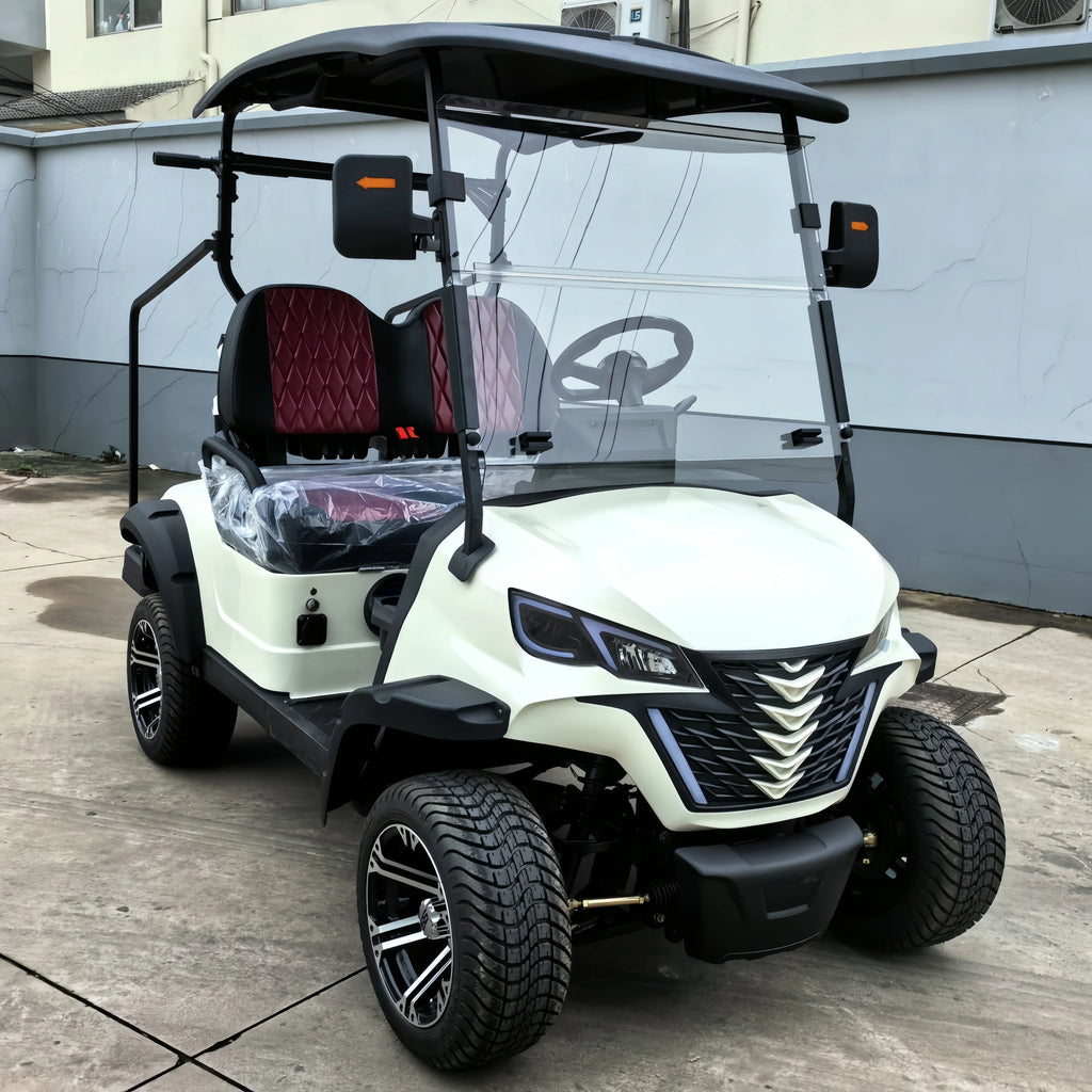 Energy Saving Effect of Manufacturer's 4+2 Seat Electric off-Road Vehicle, Four-Wheel Golf Cart    Truck with a trailer attached