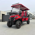Energy Saving Effect of Manufacturer's 4+2 Seat Electric off-Road Vehicle, Four-Wheel Golf Cart    Truck with a trailer attached