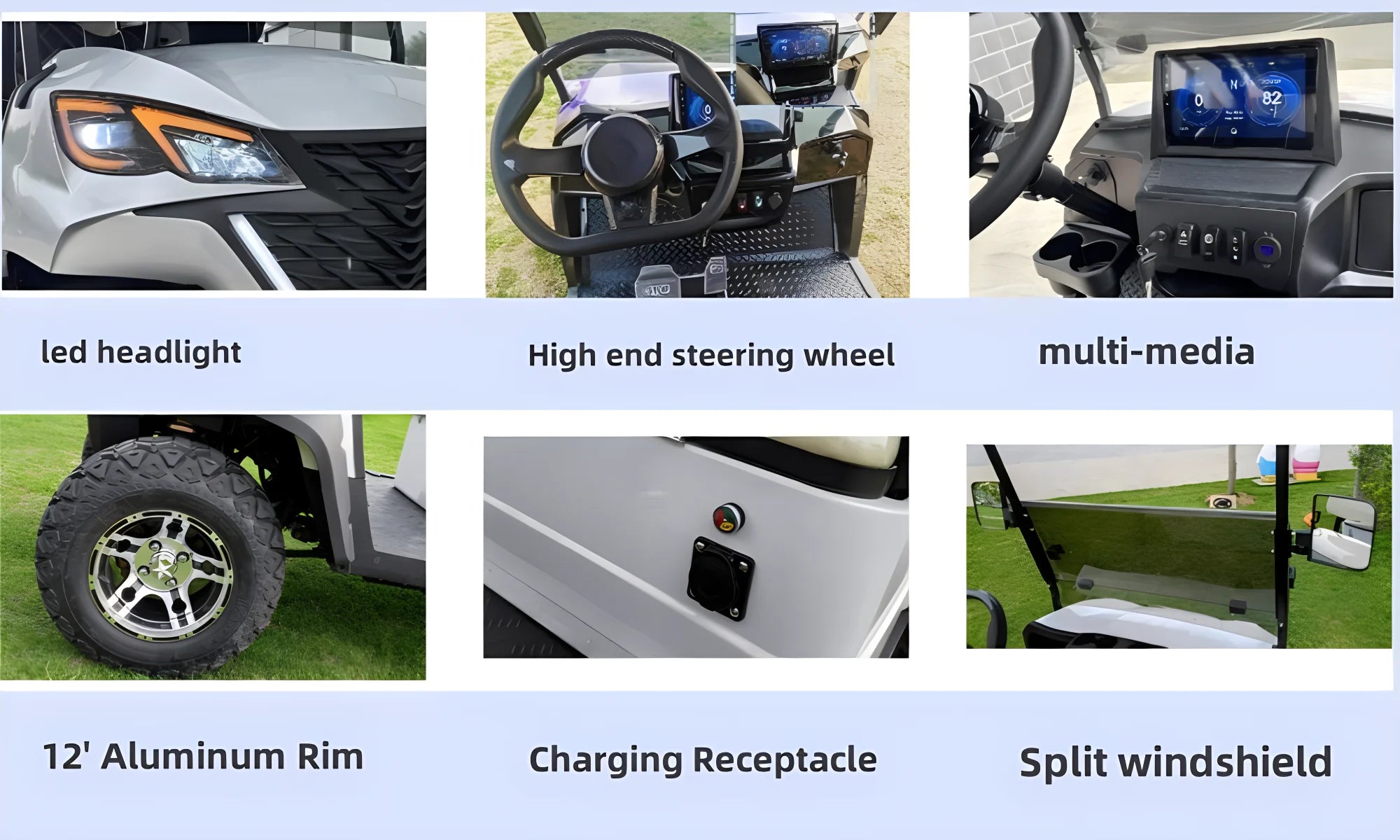 Energy Saving Effect of Manufacturer's 4+2 Seat Electric off-Road Vehicle, Four-Wheel Golf Cart    Truck with a trailer attached