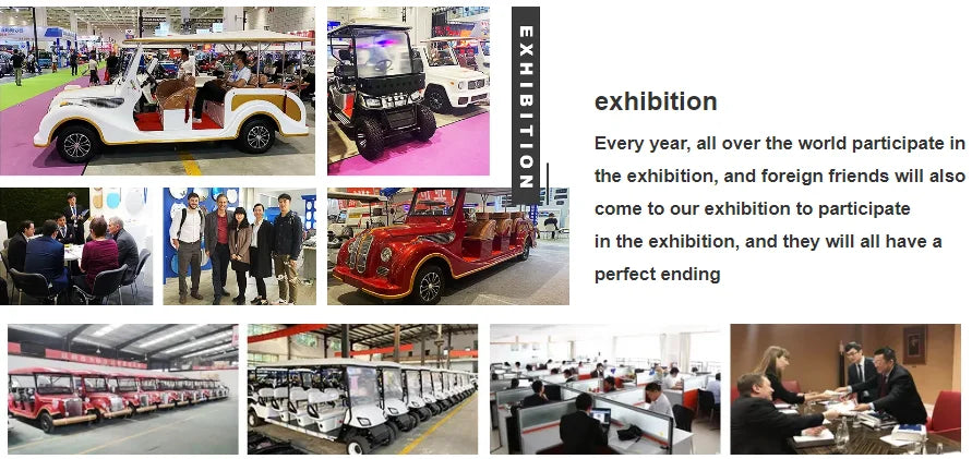 Energy Saving Effect of Manufacturer's 4+2 Seat Electric off-Road Vehicle, Four-Wheel Golf Cart    Truck with a trailer attached